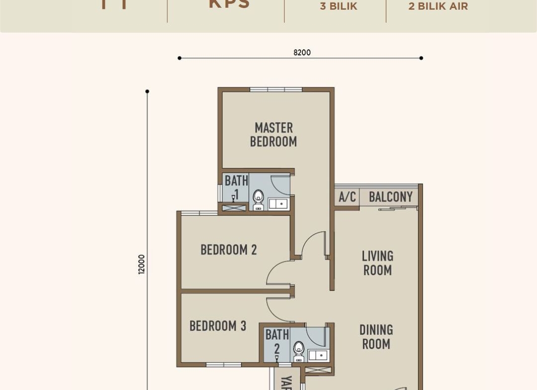 Residensi Desa Timur layout Plan