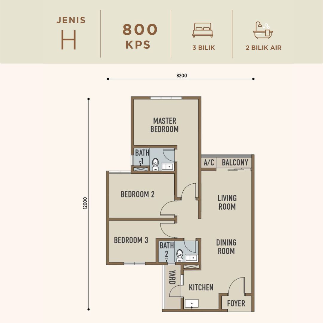 Residensi Desa Timur layout Plan