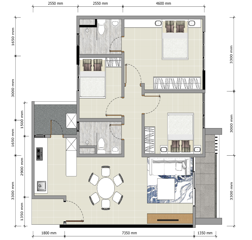 Residensi Desa Tasik -Layout 908sf