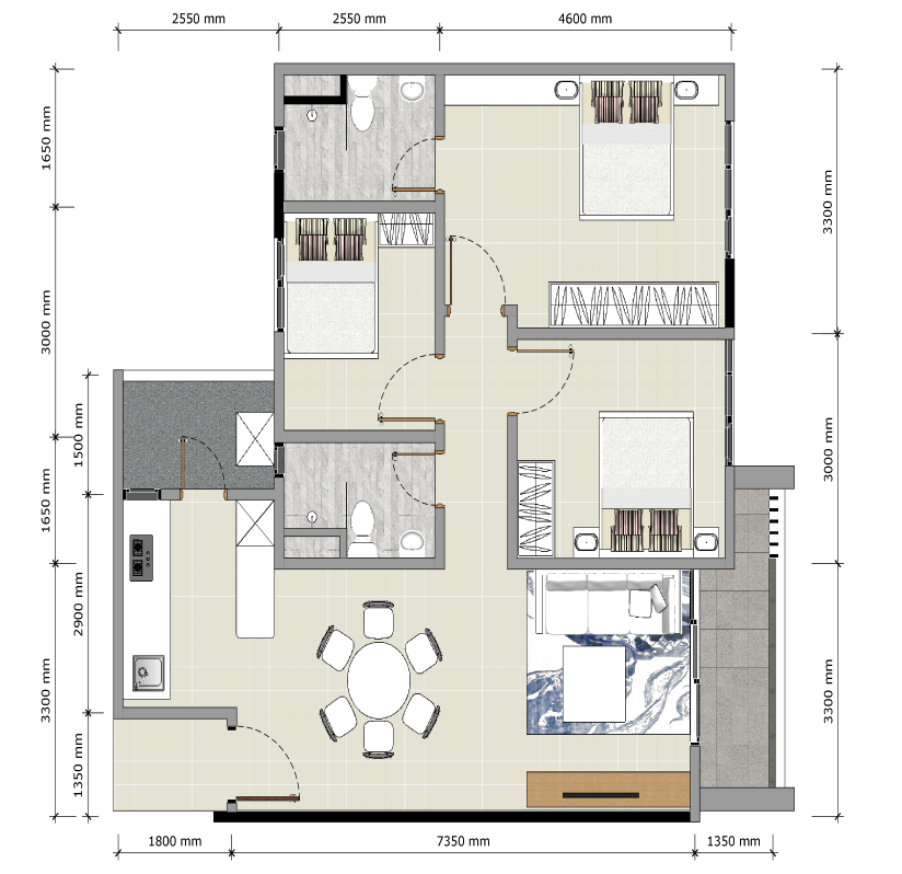 Residensi Desa Tasik -Layout 908sf